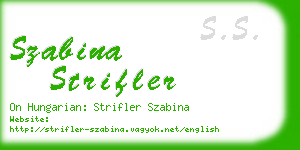 szabina strifler business card